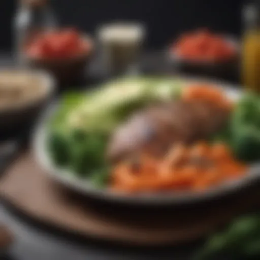 Nutrient-rich meal with lean protein and vegetables