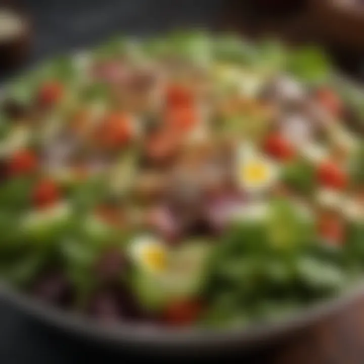 A close-up of a salad bowl filled with nutrient-rich ingredients