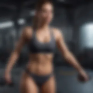 Effective Exercise Routines Individual engaged in a dynamic workout session