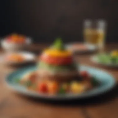 Visual Appeal of Healthy Eating Balanced meal plated beautifully with vibrant colors