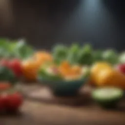 A vibrant selection of fresh, colorful fruits and vegetables