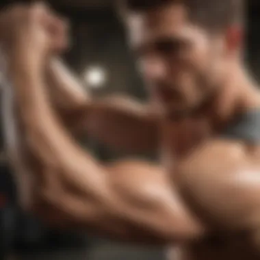 Dynamic arm workout in progress
