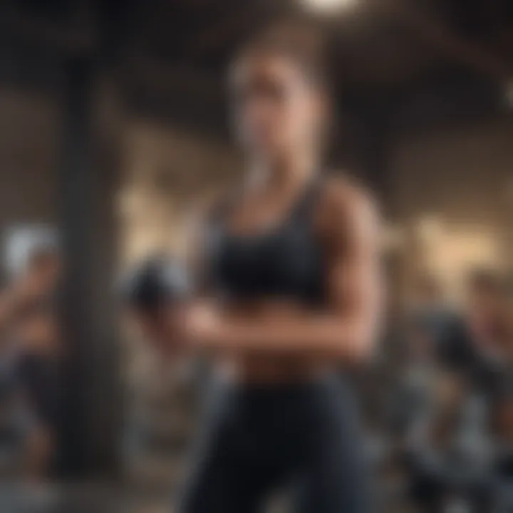 User engaging in a workout session on iPad with Apple Fitness Plus