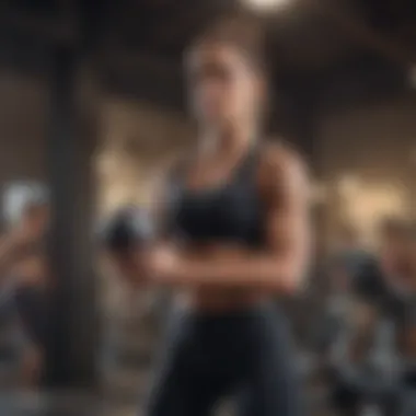 Engaging Workout Experience on iPad User engaging in a workout session on iPad with Apple Fitness Plus