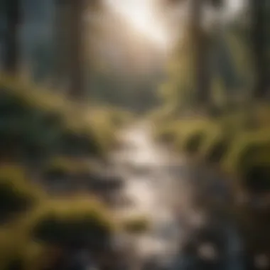 A Journey Towards Recovery A serene landscape symbolizing tranquility and hope