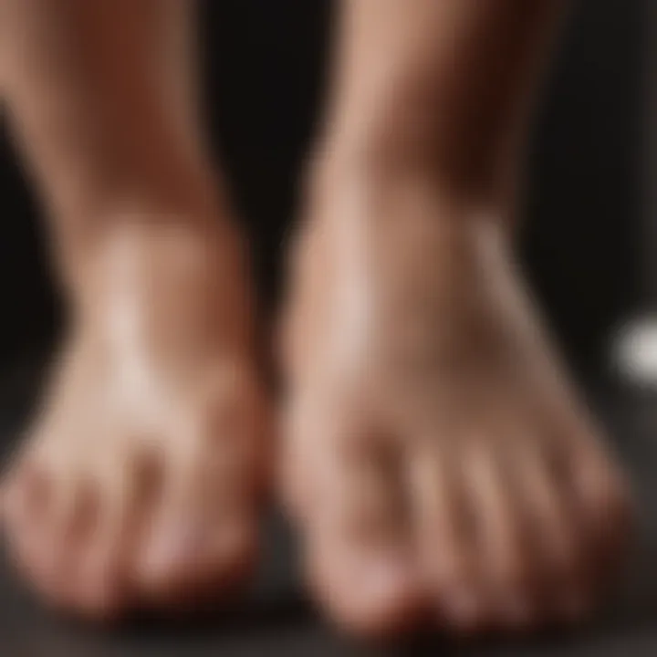 Before and after callus treatment