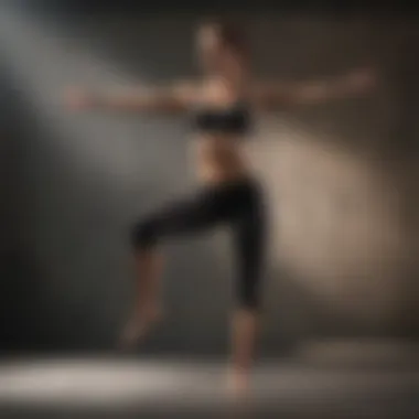 Individual in warrior pose demonstrating strength and focus