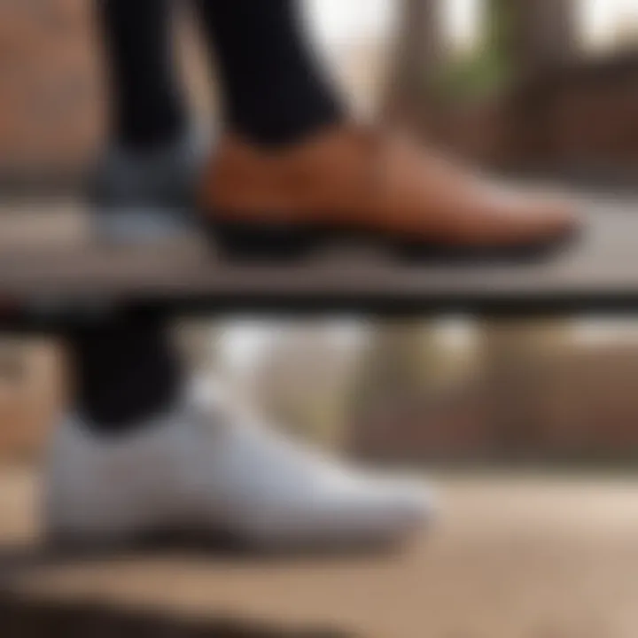 Comparison of different arch support shoe types