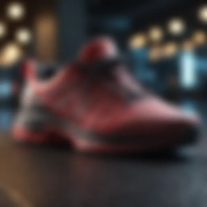 Close-up of sneaker technology highlighting advanced cushioning