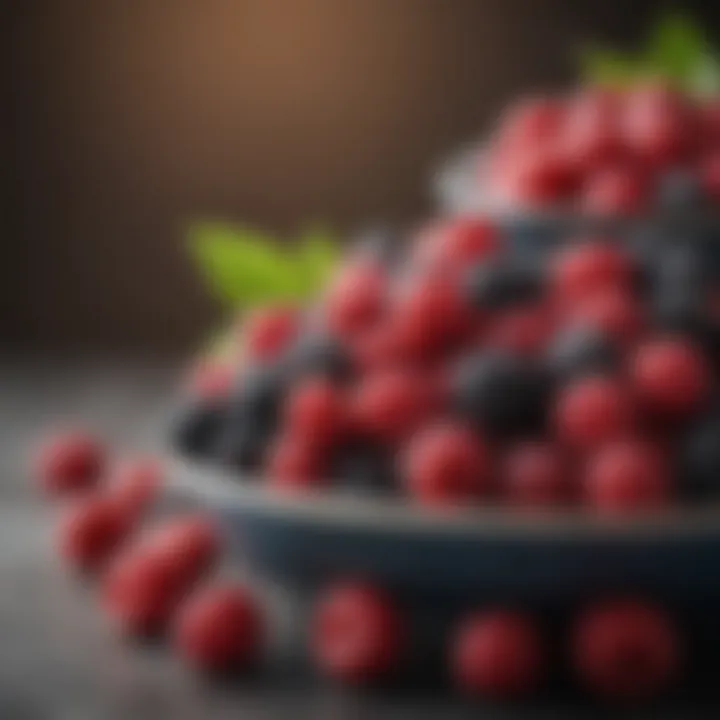 A bowl of berries showcasing antioxidants