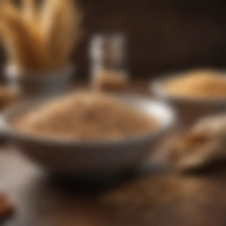 A plate of whole grains promoting cardiovascular benefits