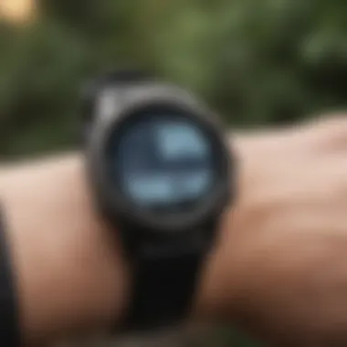 Garmin watch with GPS navigation feature