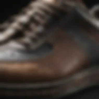 Quality and Durability of Shoe Materials Close-up of shoe materials highlighting quality and durability