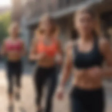 Cardio Exercises for Effective Weight Loss Group doing cardio exercises in a vibrant setting