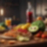 Colorful arrangement of healthy foods showcasing essential nutrients for weight loss