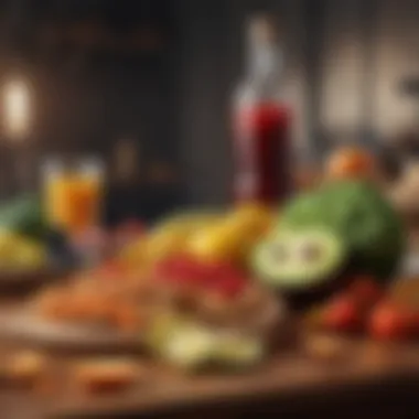 Nutrient-Rich Foods for Weight Loss Colorful arrangement of healthy foods showcasing essential nutrients for weight loss