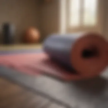 Different materials used in yoga mats