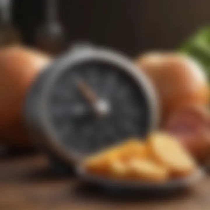 Illustration of caloric deficit principles and weight management