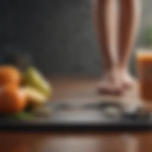 Caloric balance diagram illustrating intake versus expenditure