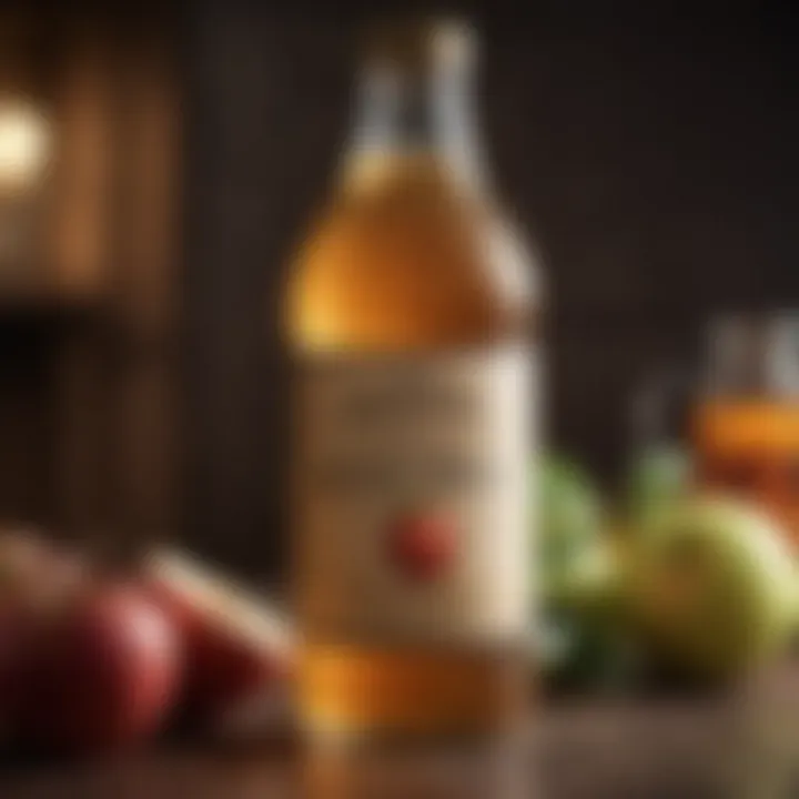 A chart displaying the health benefits of apple cider vinegar