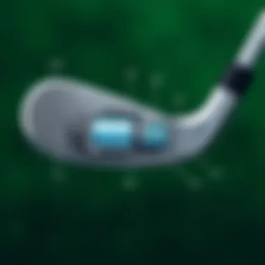 Illustration showing the components of a golf club