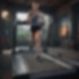 A sturdy treadmill designed for robust performance