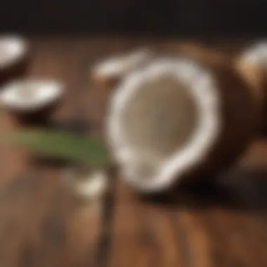 Coconut Oil Capsules for Wellness Coconut oil capsules on a wooden surface