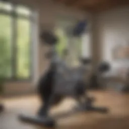 A sleek exercise bike showcasing advanced technology and design