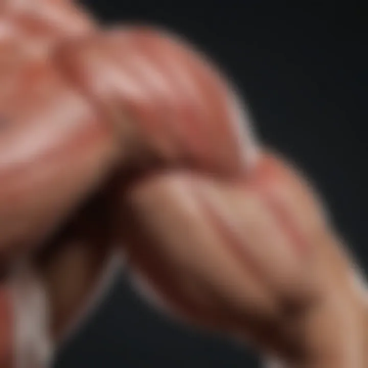 Detailed anatomy of arm muscles