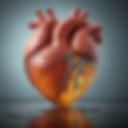 Diagram illustrating the heart health benefits of Omega-3 fatty acids