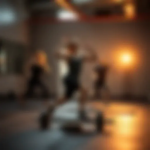 Dynamic HIIT workout session showcasing various exercises