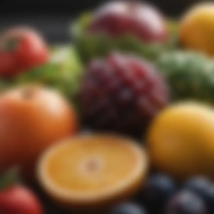 Fresh fruits showcasing their natural sweetness and fiber content