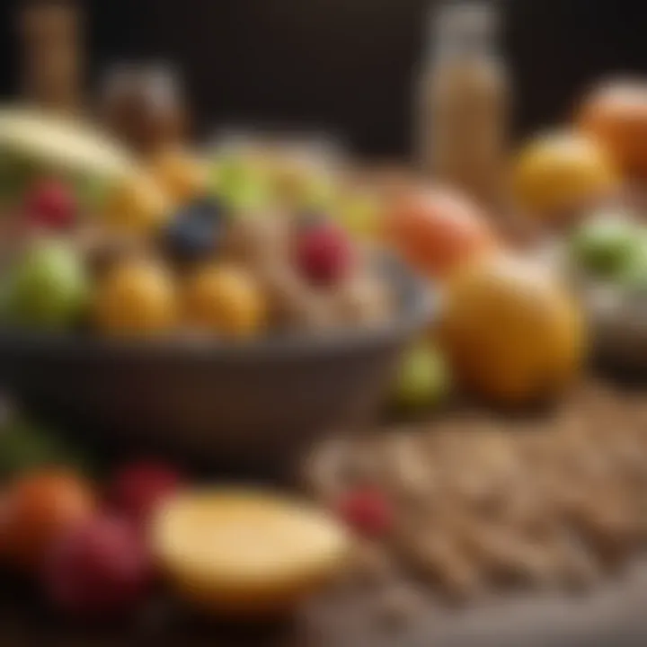 Variety of natural carbohydrate sources including fruits and grains