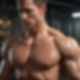 Anatomy diagram showing shoulder muscles