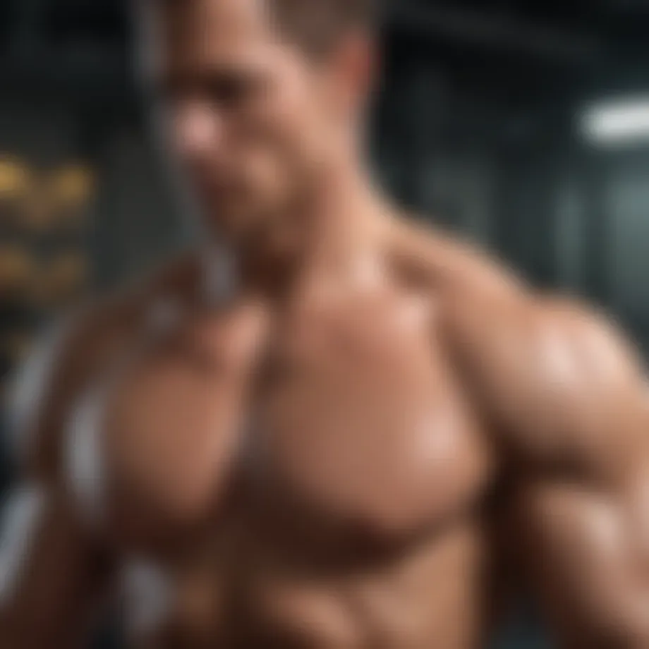 Anatomy diagram showing shoulder muscles