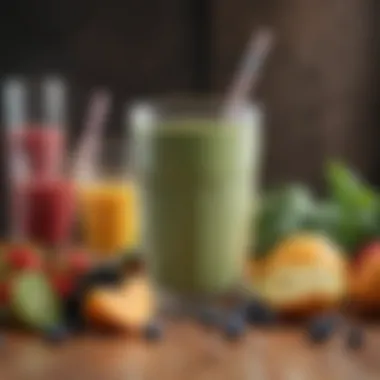 Nutritional boosters for your smoothies An assortment of superfoods and protein powders for smoothie enhancement
