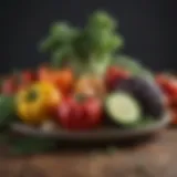 A colorful array of keto-friendly vegetables