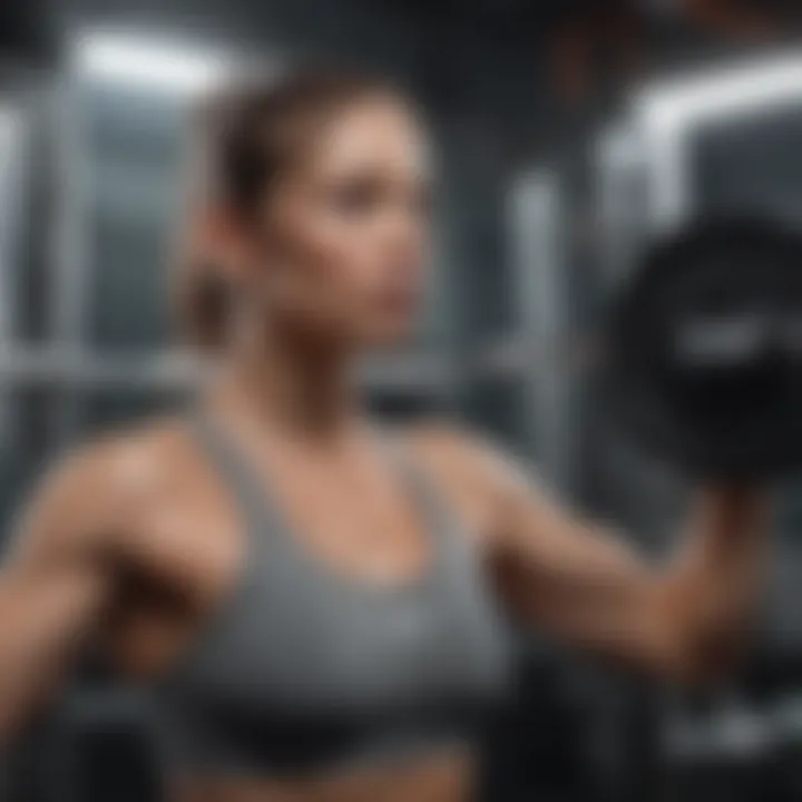 Variations of push press exercises illustrated