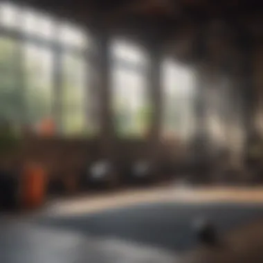 Creating an Inspiring Workout Space Home workout setup featuring minimal equipment and a motivational environment