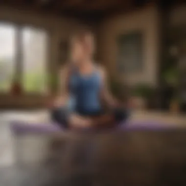 The Power of Meditation for Wellness An individual meditating to enhance focus and reduce stress during isolation