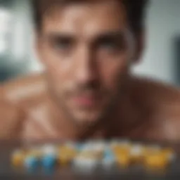 An array of health supplements