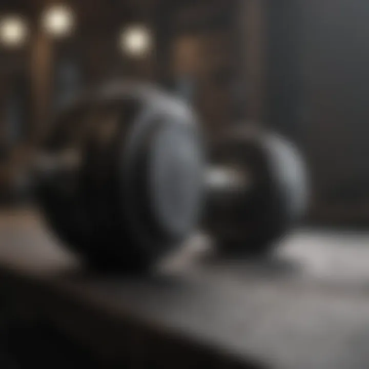 Calendar showcasing a periodized dumbbell training schedule