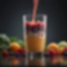 A vibrant display of fresh fruits and vegetables for protein shake enhancement