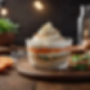 Cream-Infused Keto Meal Inspiration Delicious low-carb meal featuring cream as an ingredient.