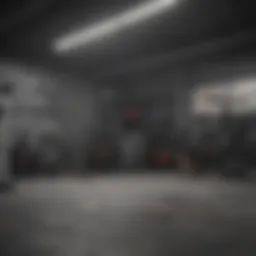Optimized garage space for workouts