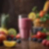 Vibrant assortment of fruits and vegetables for smoothies