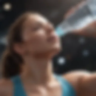 Graphic showing hydration needs based on body weight