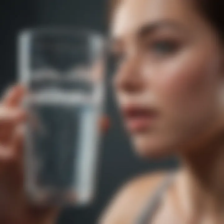 Infographic depicting calculation methods for daily water intake