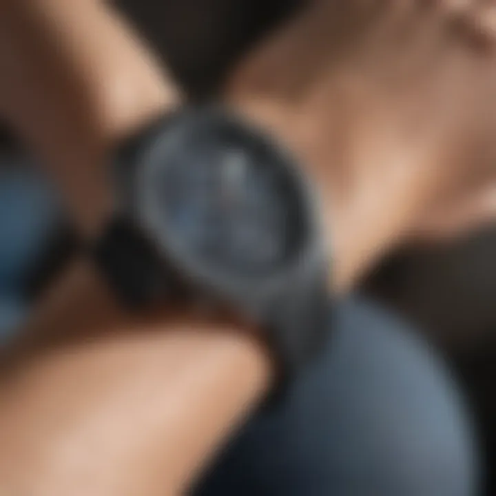 Close-up of smartwatch features tailored for fitness tracking