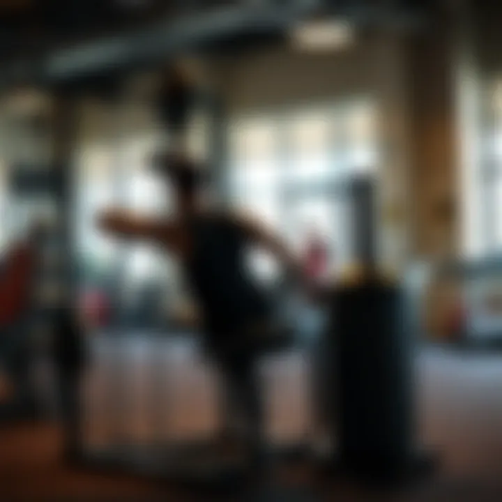 Illustration of a person using a glute-ham raise machine